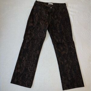 Abercrombie & Fitch Brown Snake Print The Baggy Lowrise